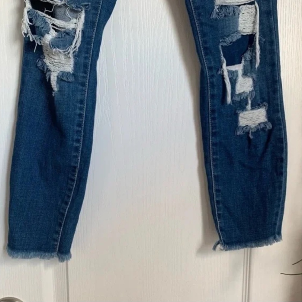 Cello Super High Rise Distressed Cut off Jeans - Picture 13 of 13